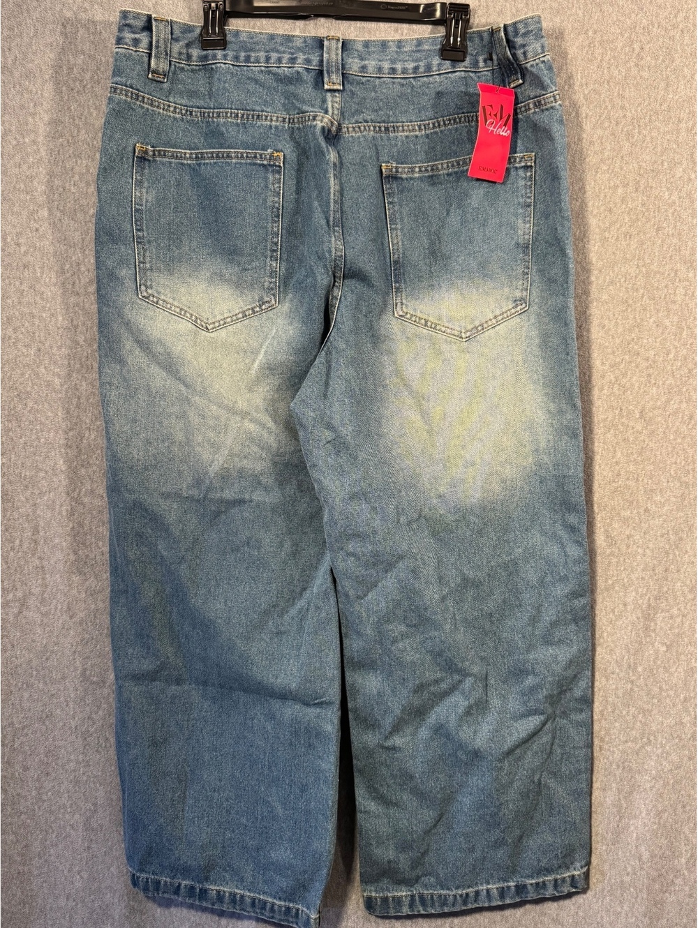 RM Hello Womens Blue Wide Leg Jeans XL